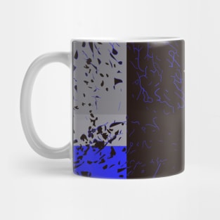 Seamless Pattern Leaves And Lines Faded Background Mug